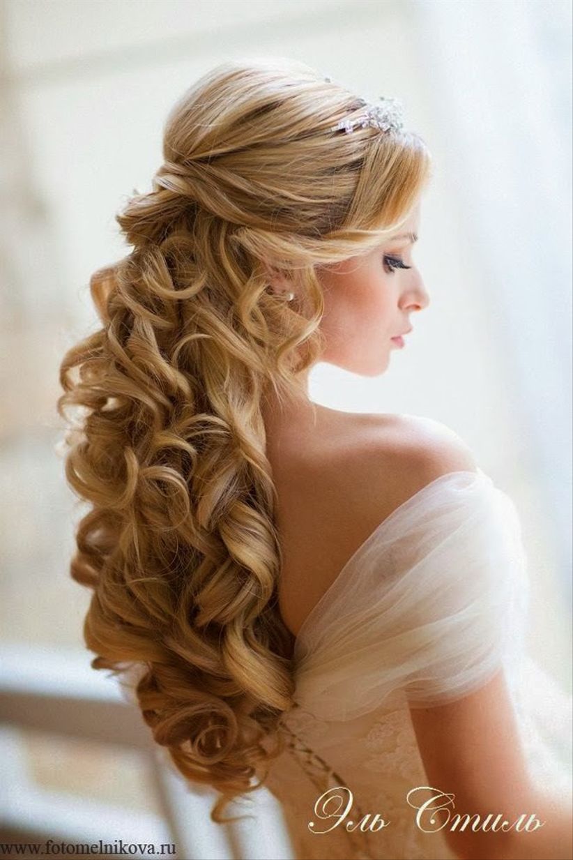 coiffure mariage cheveux long détachés wedding hairstyle